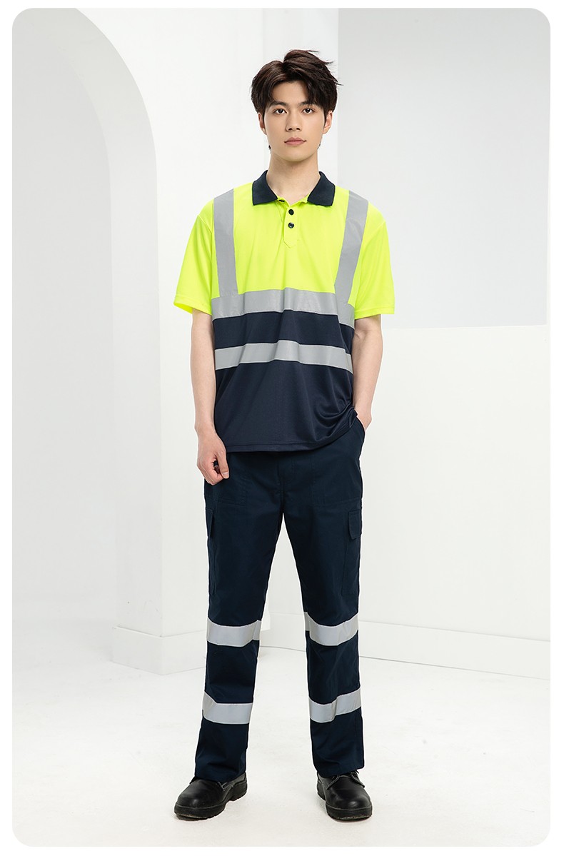 SG2119X 夏季速干長袖工服反光條薄款透氣POLO文化衫車間機修工裝(圖16)