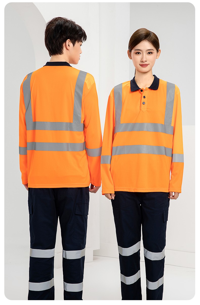 SG2120D 夏季速干工作服加油站汽修POLO文化衫拼色薄款透氣印LOGO工裝(圖23)