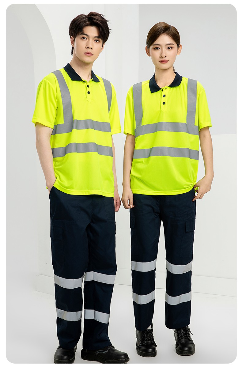 SG2120X 翻領(lǐng)速干反光polo男戶外環(huán)衛(wèi)道路施工環(huán)衛(wèi)安全建筑勞保反光工作服(圖17)