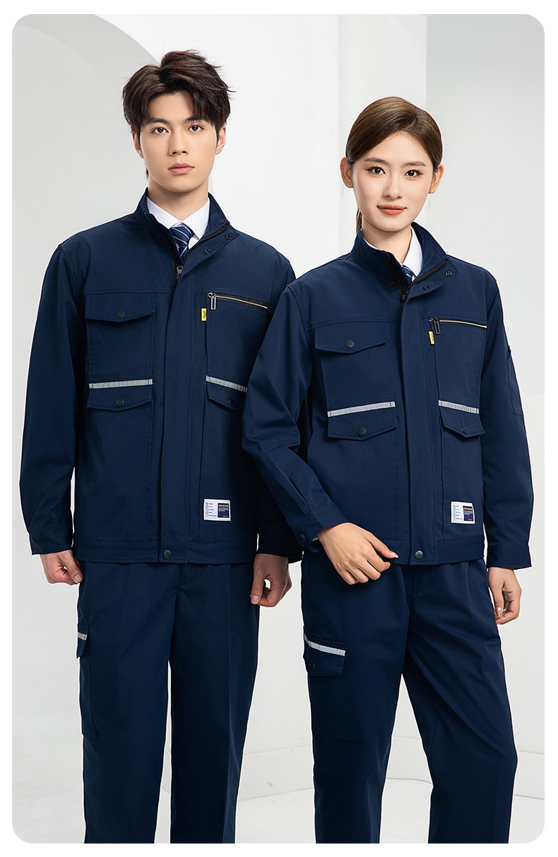 DM2311 海源春秋工作服耐磨勞保上衣工裝套裝車間工地工廠服勞保服印字(圖15)