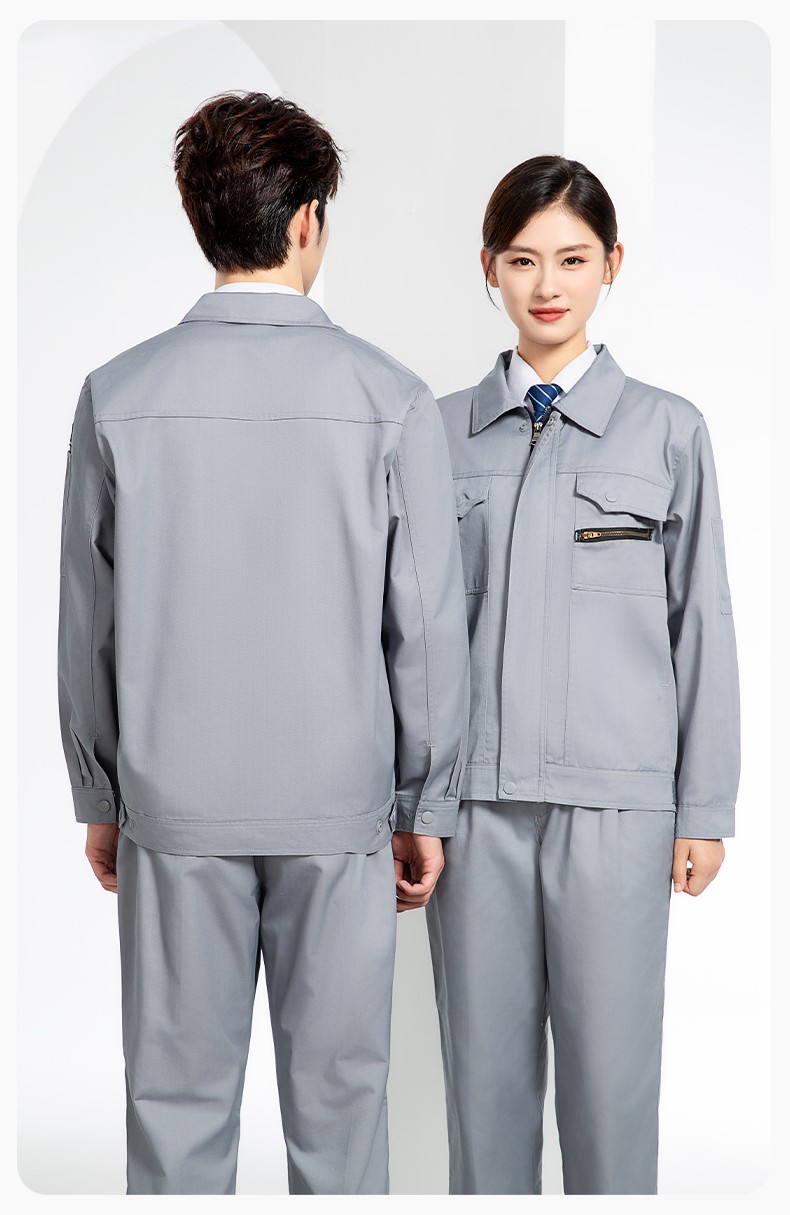 JC-060 春秋防靜電勞保工作服套裝男反光條電子化工廠服車間電工服工作服定制(圖21)