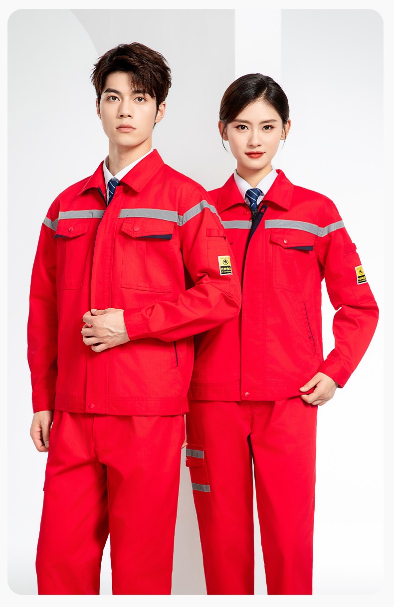 JC-S2203 春秋防靜電工作服套裝定制男耐磨工地勞動(dòng)石油石化工裝勞保服上衣(圖20)