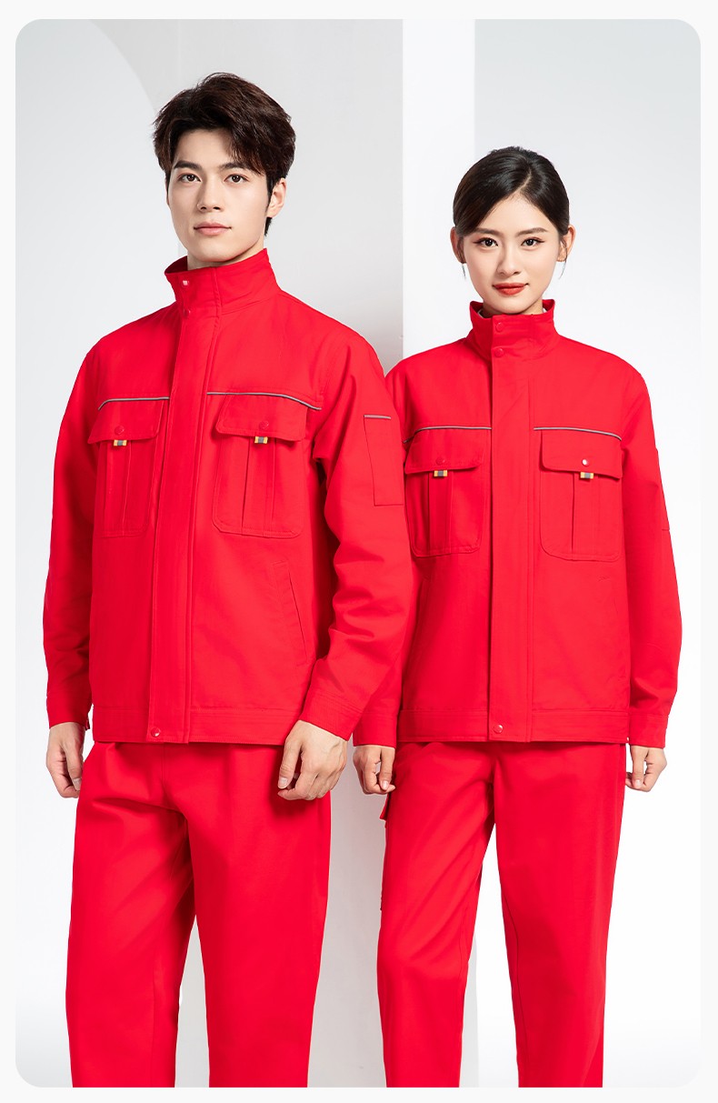 BF-802 春秋純棉反光條勞保工作服套裝耐磨防燙電焊干活工裝定制(圖17)