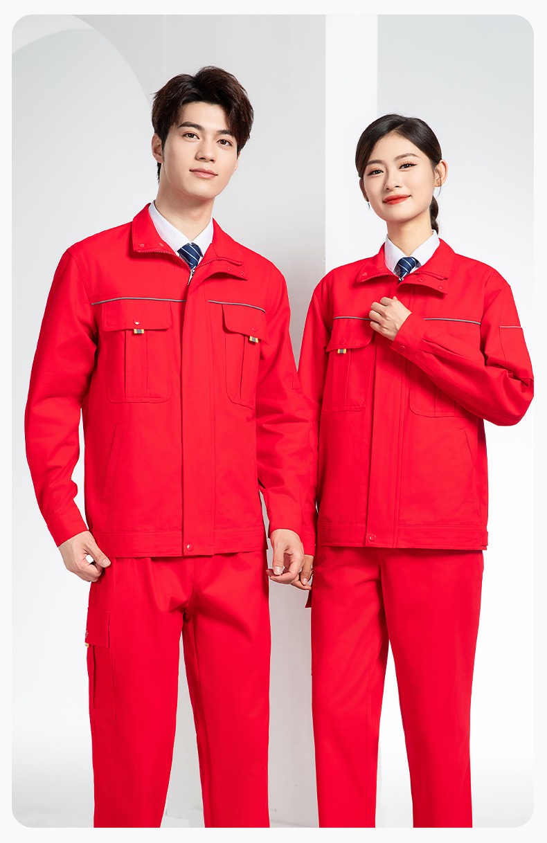 BF-802 春秋純棉反光條勞保工作服套裝耐磨防燙電焊干活工裝定制(圖18)