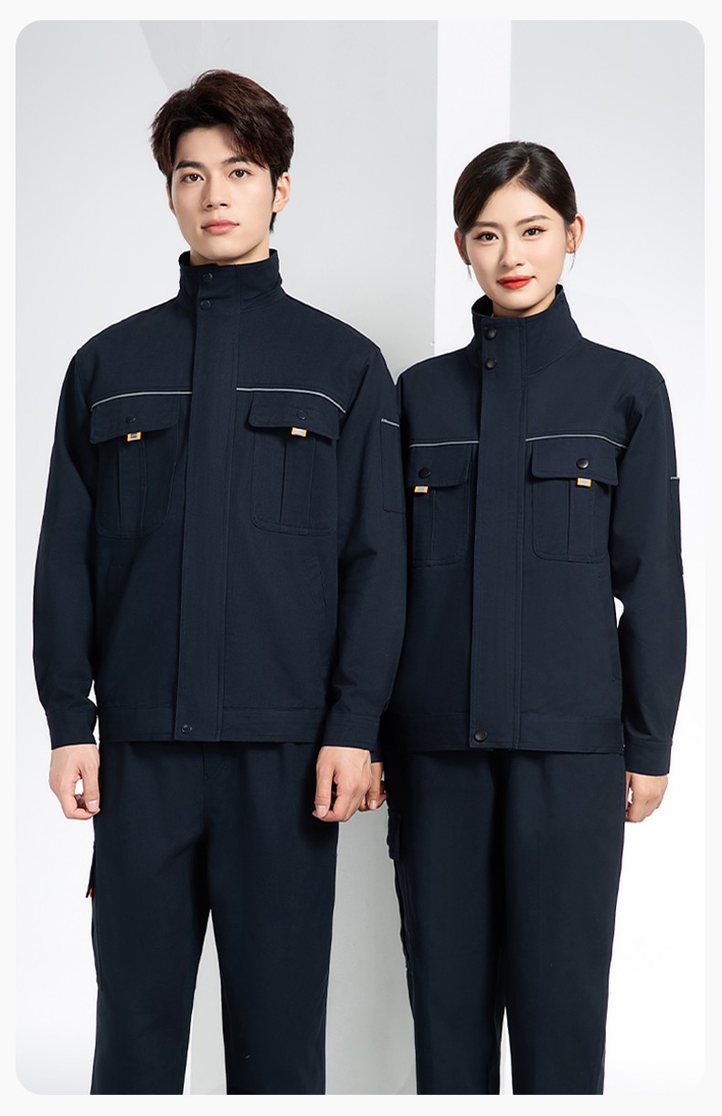 BF-802 春秋純棉反光條勞保工作服套裝耐磨防燙電焊干活工裝定制(圖19)