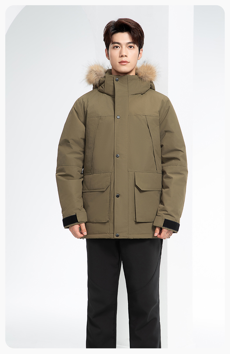 RH-60953 冬季可拆卸羽絨內(nèi)膽三合一沖鋒衣毛領(lǐng)帽子防風(fēng)防雨登山騎行服定制(圖21)