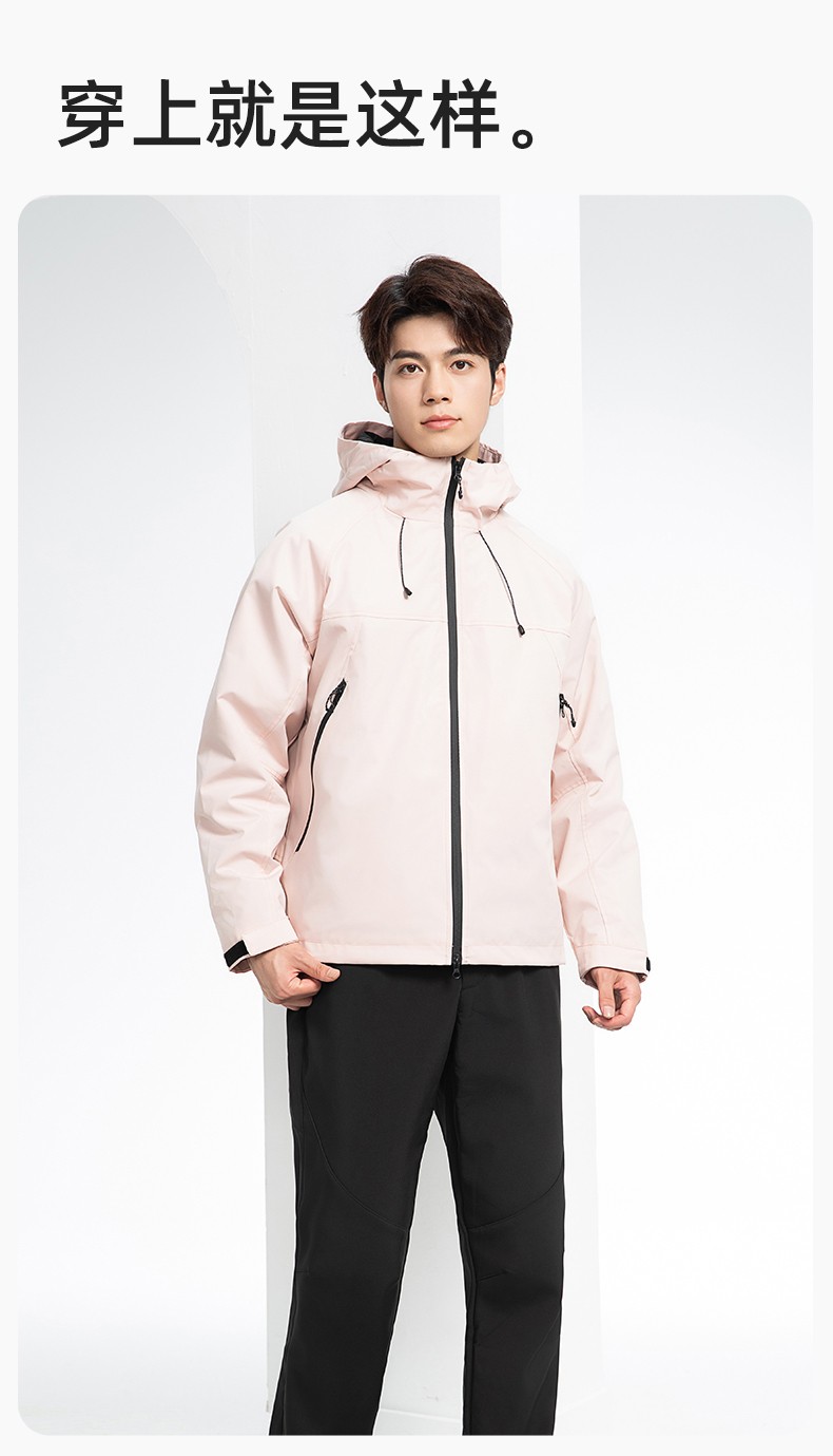 SL-9077 冬季可拆卸沖鋒衣工作服防風(fēng)防水保暖工裝企業(yè)學(xué)校工廠團體服定制(圖12)