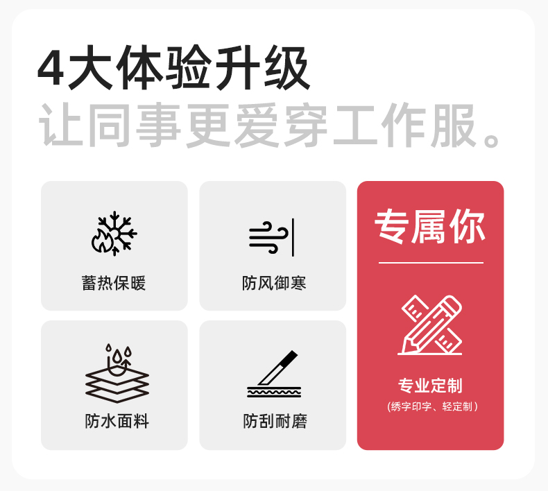 SL-9597 冬季工作服沖鋒衣加絨保暖工裝可拆卸印字定制學(xué)校公司超市外套(圖2)