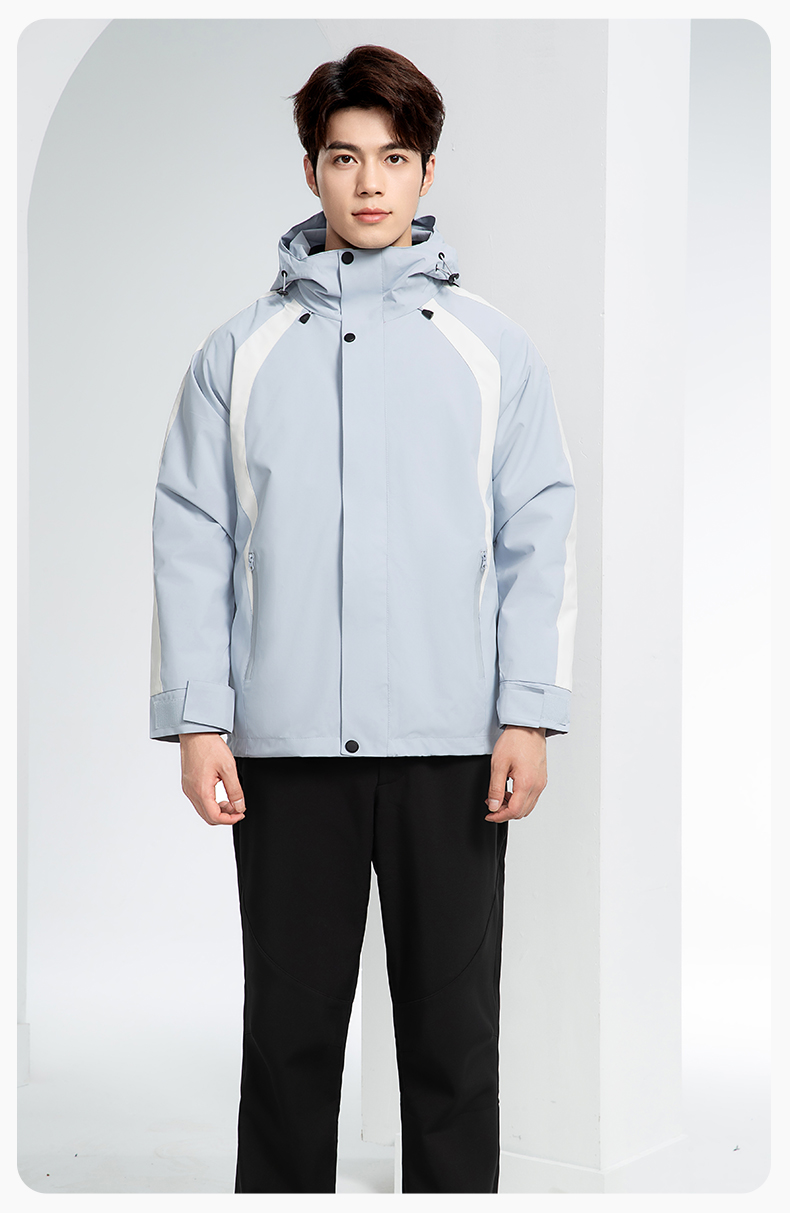 SL-9597 冬季工作服沖鋒衣加絨保暖工裝可拆卸印字定制學(xué)校公司超市外套(圖12)