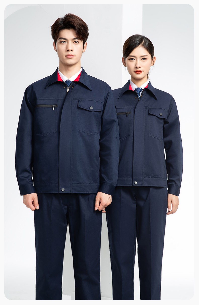 DM8051 長袖秋冬加厚工作服定制印字男耐磨外套加厚冬季帶里襯勞保服上衣(圖17)