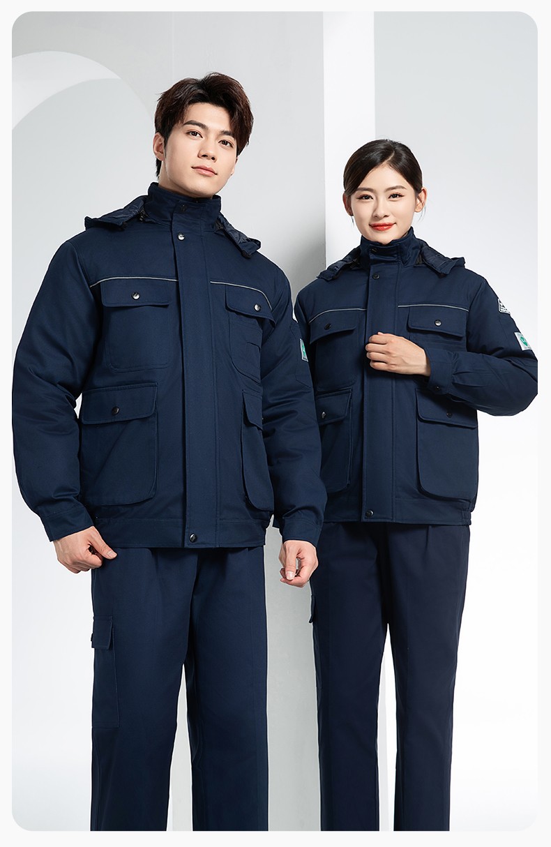 FJD8899Z 冬季純棉防靜電工作服棉服定制冷庫(kù)加厚保暖化工廠棉衣勞保服棉襖(圖18)