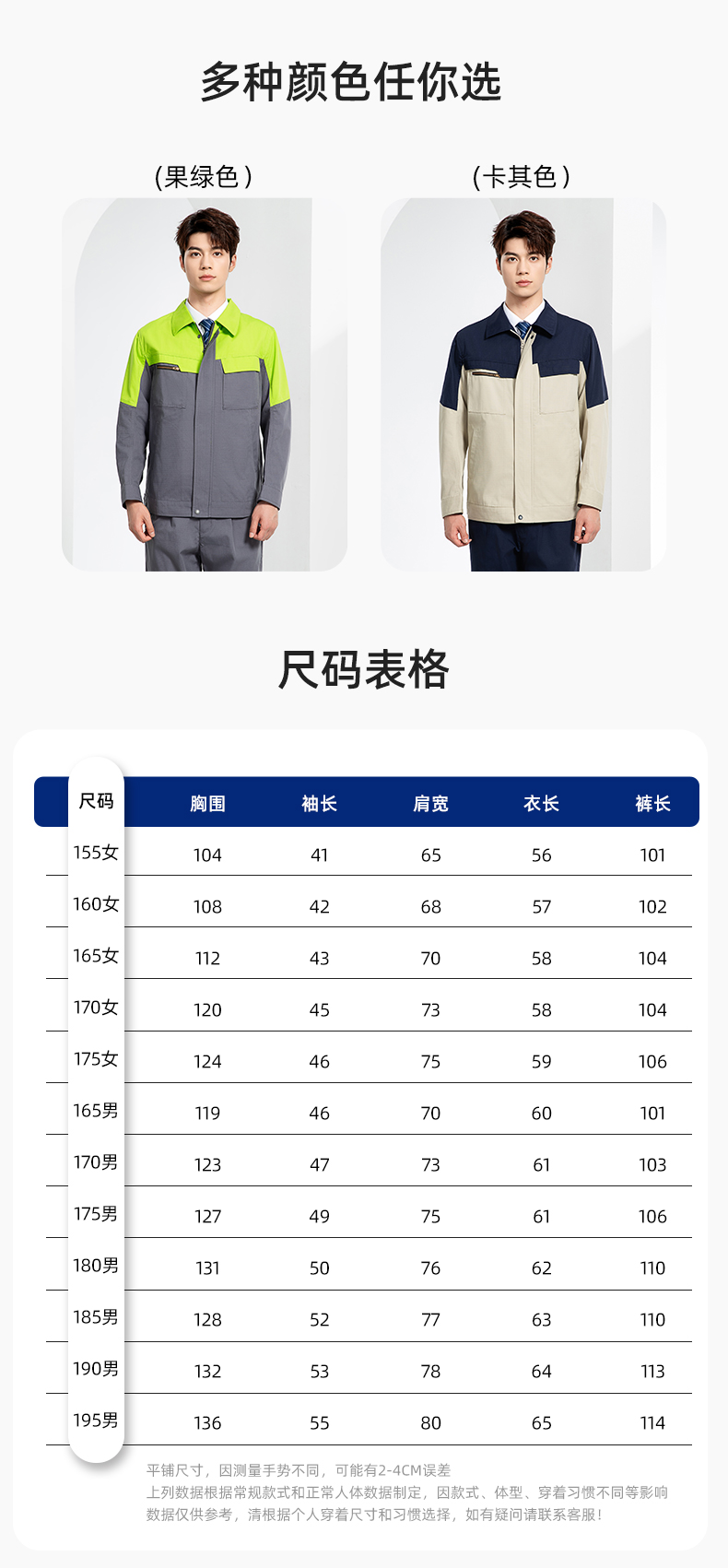 JC-3D03 春秋勞保工作服套裝防撕裂耐磨建筑工地干活工裝定制(圖9)