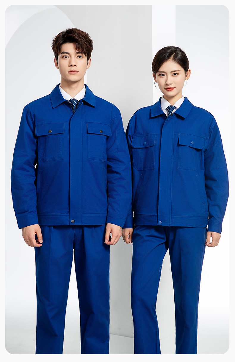 RD-8013 純棉電焊工作服套裝男秋冬款耐磨加厚車間汽車修理廠服勞保服工裝(圖18)