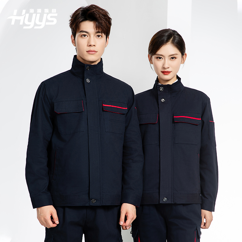 RD-507純棉電焊工作服套裝男秋冬長袖工裝耐磨車間全棉工程服高端勞保服