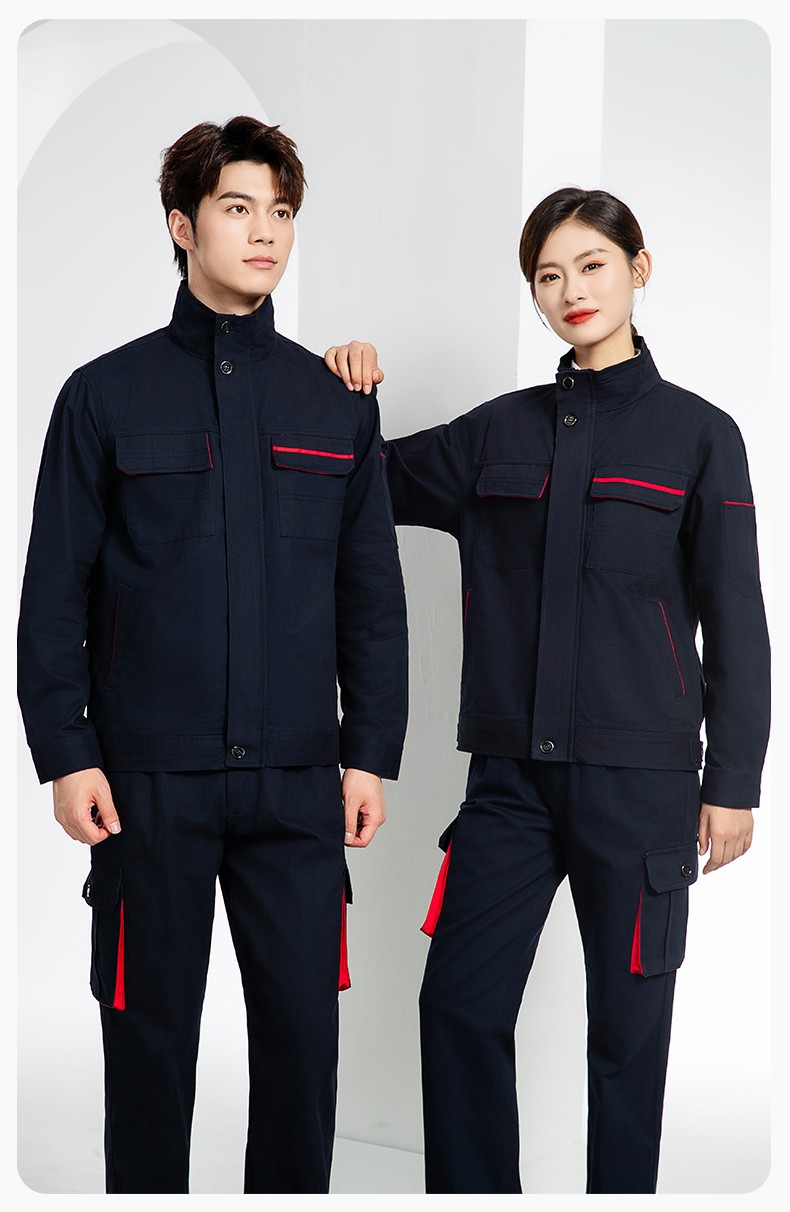 RD-507 純棉電焊工作服套裝男秋冬長袖工裝耐磨車間全棉工程服高端勞保服(圖16)