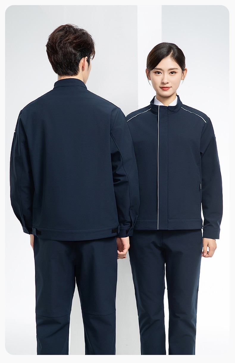 YJ-5608XM 軟殼沖鋒衣工作服春秋套裝男純色防風(fēng)工裝企業(yè)團(tuán)體服機(jī)修服定制(圖21)