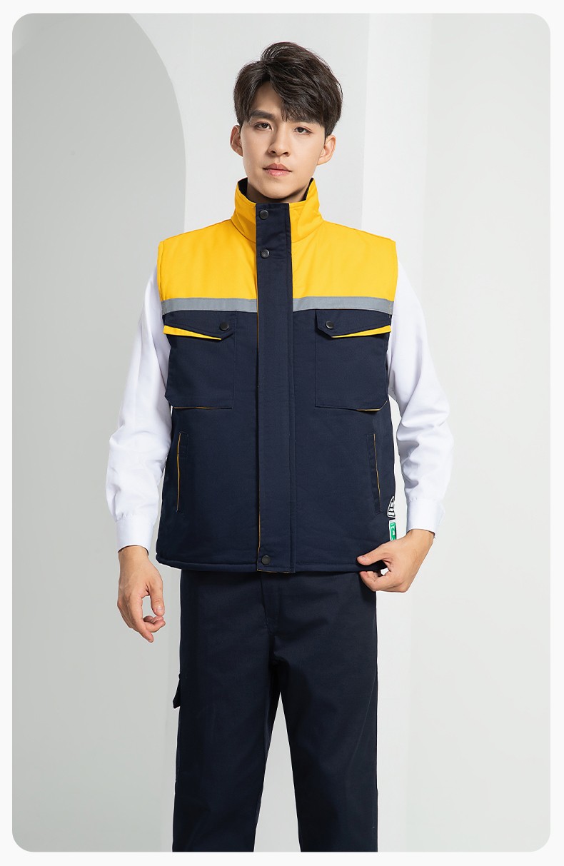 LW-9983  防靜電秋冬工程棉馬甲工裝團(tuán)體廣告志愿者義工馬夾背心工作服定制(圖17)