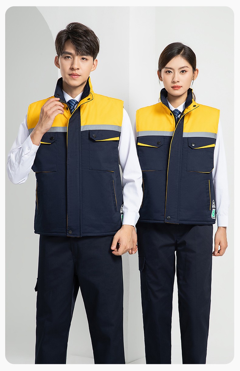 LW-9983  防靜電秋冬工程棉馬甲工裝團(tuán)體廣告志愿者義工馬夾背心工作服定制(圖18)