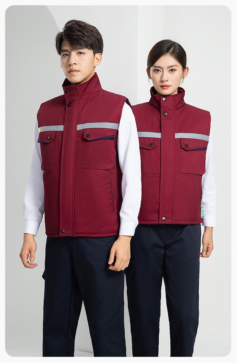 LW-9983  防靜電秋冬工程棉馬甲工裝團(tuán)體廣告志愿者義工馬夾背心工作服定制(圖26)