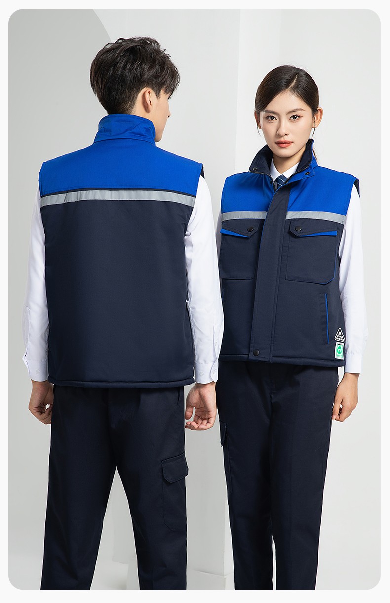 LW-9983  防靜電秋冬工程棉馬甲工裝團(tuán)體廣告志愿者義工馬夾背心工作服定制(圖30)
