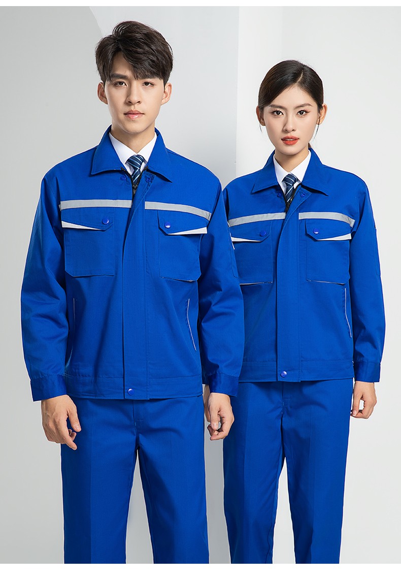 LW-8683FS 雙層防靜電工作服套裝男反光工廠電工勞保石油石化加油站工裝定制(圖25)