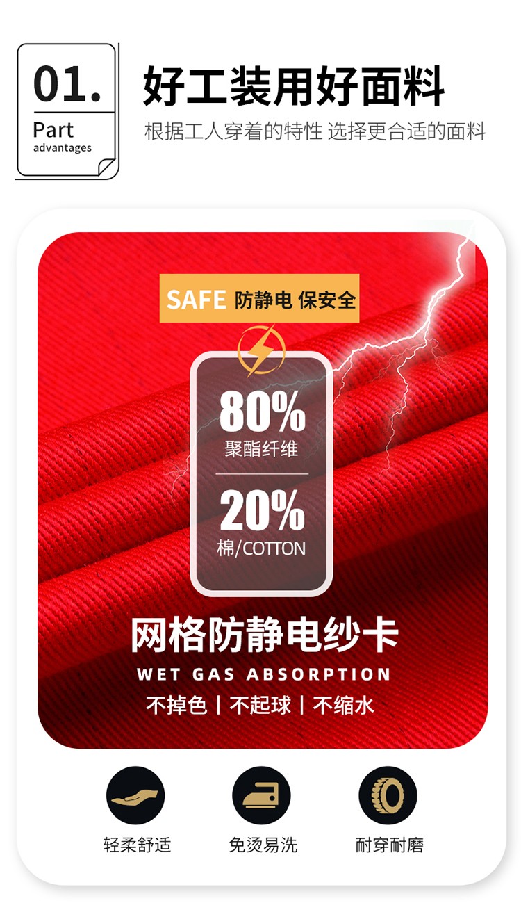LW-8829 防靜電棉服工作服定制勞保服中長款化工廠車間油氣站工人防寒工裝(圖4)