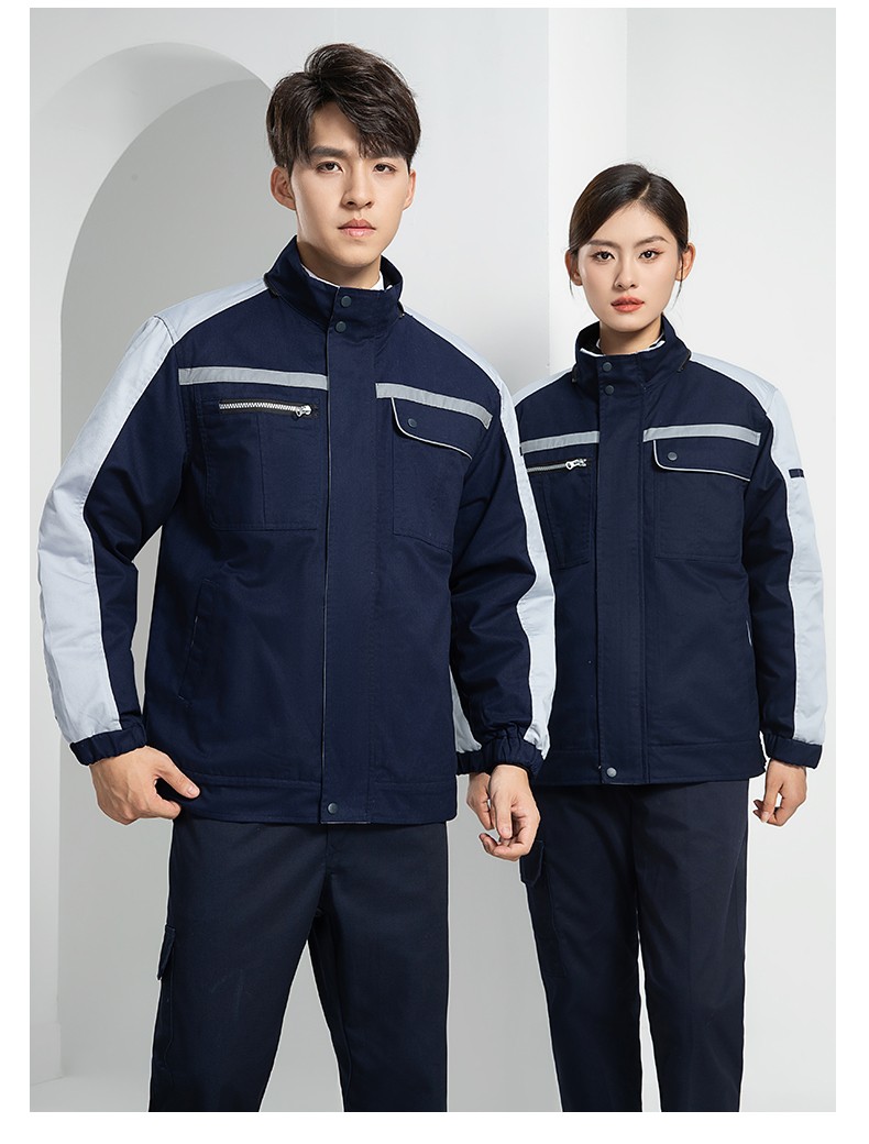 LW-8869 冬季工作服棉服定制工廠車(chē)間戶(hù)外男保溫反光條保暖棉襖棉衣工作服(圖23)