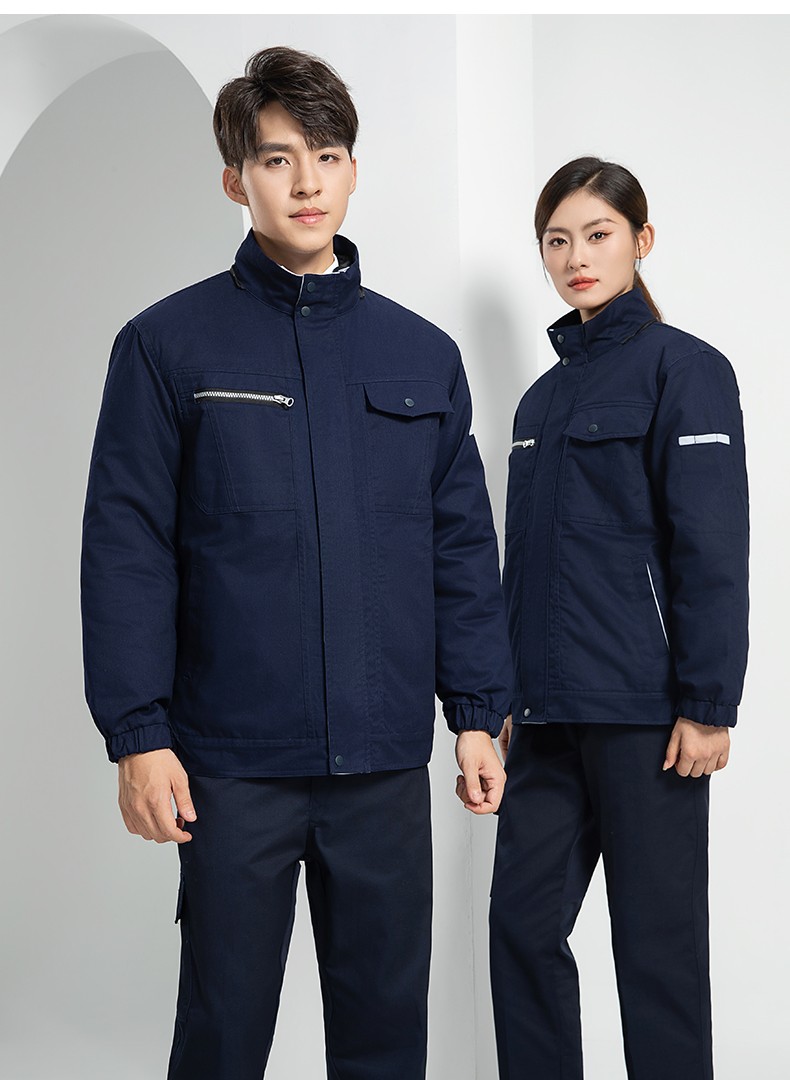 LW-8869 冬季工作服棉服定制工廠車(chē)間戶(hù)外男保溫反光條保暖棉襖棉衣工作服(圖26)