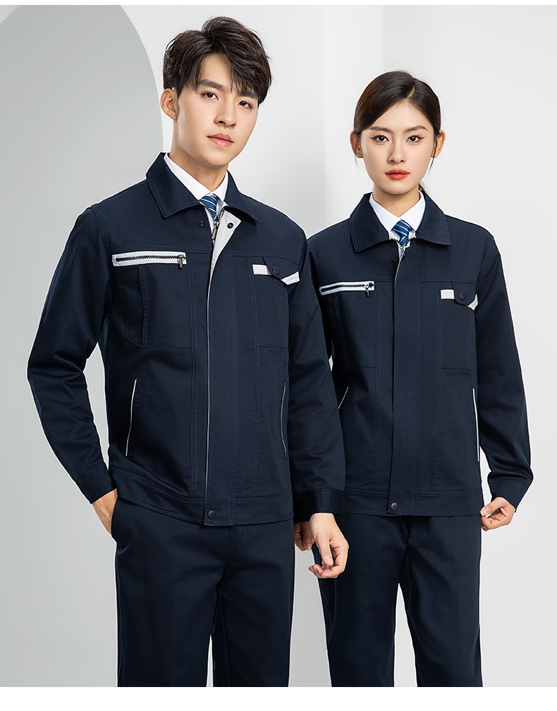 LW-8103S 秋冬雙層加厚高品質(zhì)工作服定制車間企業(yè)廠服時尚立體版型工裝印字(圖21)