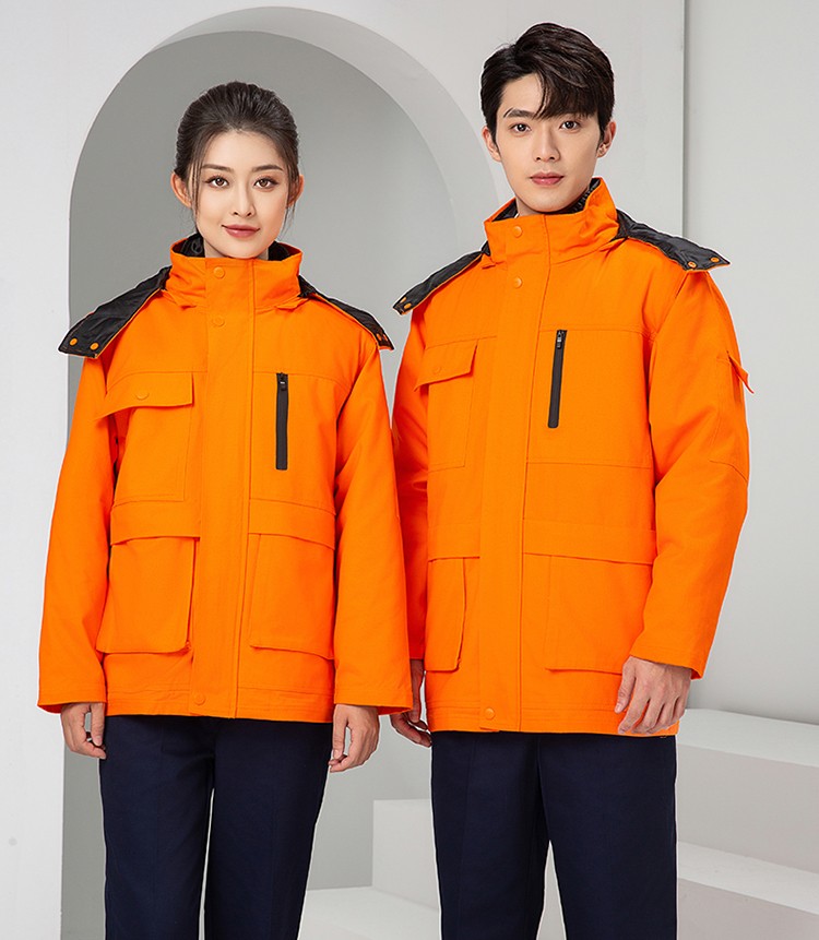 LW-8835 冬季純棉可拆卸工作服棉服定制印字防寒服冷庫(kù)棉工人車(chē)間加厚棉衣(圖23)