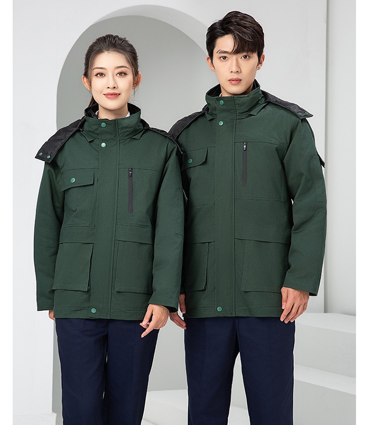 LW-8835 冬季純棉可拆卸工作服棉服定制印字防寒服冷庫(kù)棉工人車(chē)間加厚棉衣(圖26)