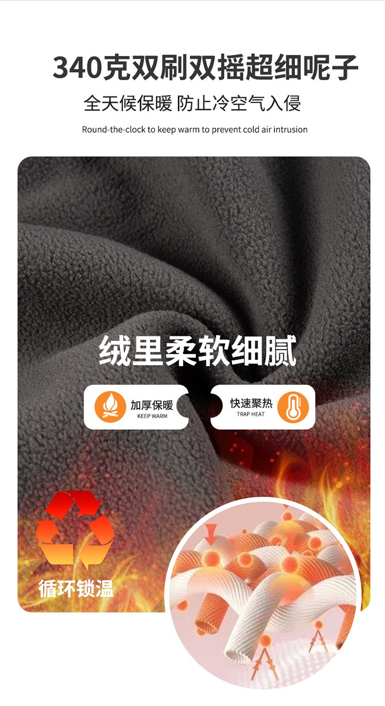 YJ-9809 秋冬季戶外三合一沖鋒衣工作服工作服可拆卸防水防風印字logo工作(圖8)