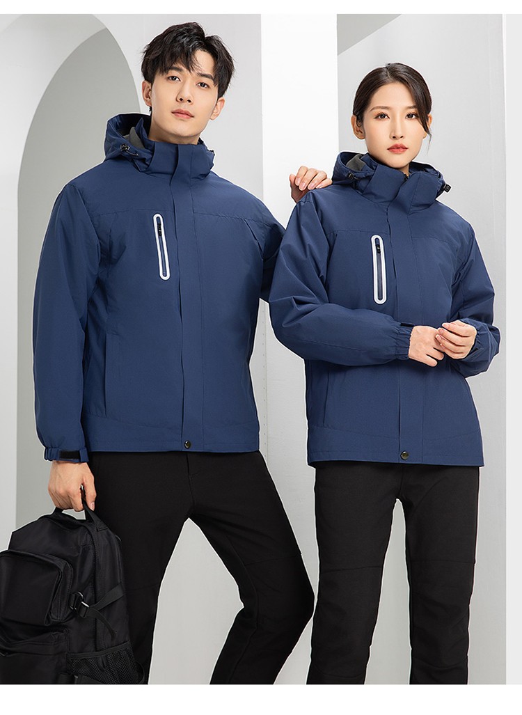 YJ-9806 冬季工作服沖鋒衣定制印logo防風(fēng)防水加絨加厚工裝外套夾克棉服(圖18)