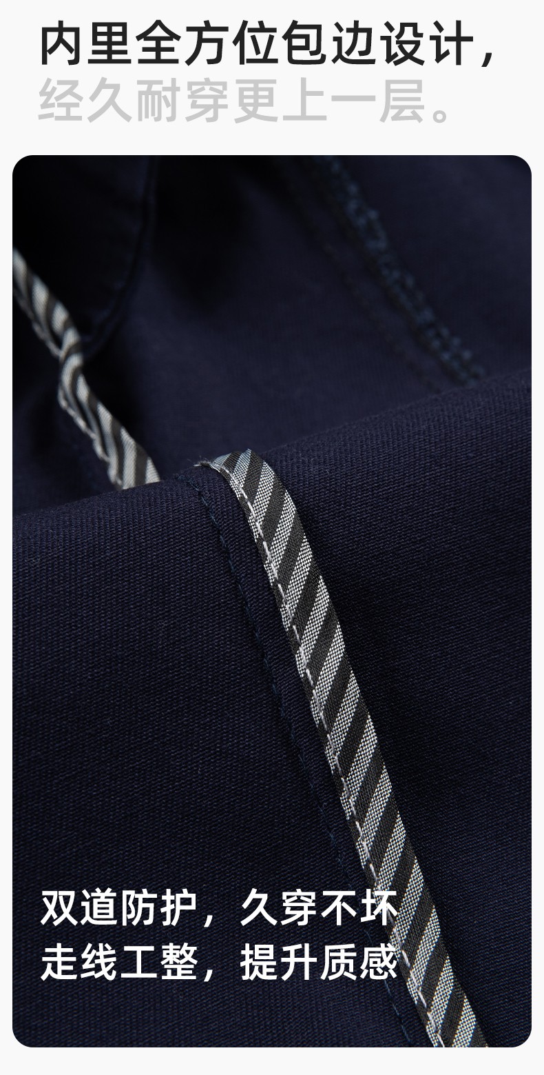 JC-117 純棉春秋工作服套裝男純色全棉加厚耐磨建筑工地電焊機(jī)修服定制(圖5)