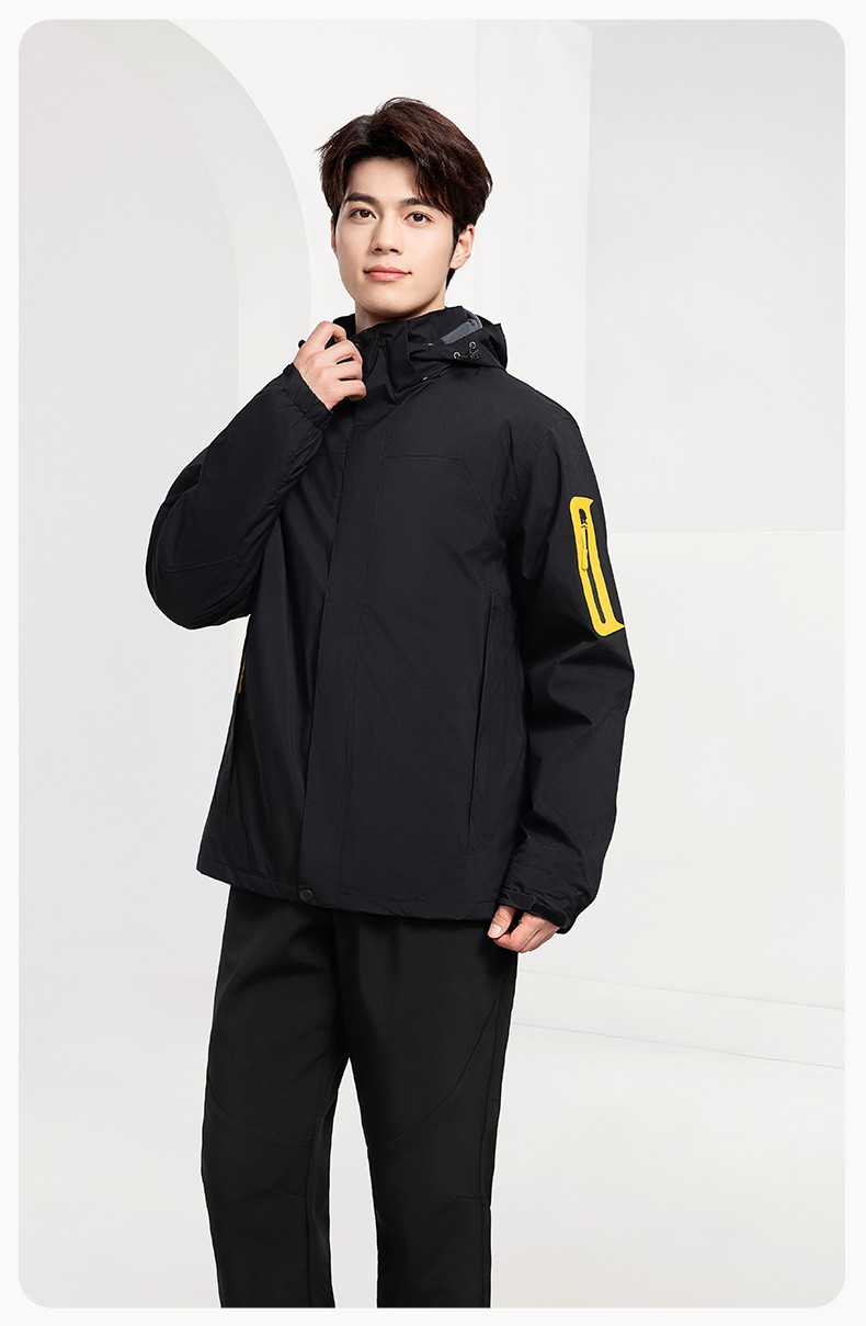 SW-9552 冬季撞色工作服沖鋒衣三合一可拆卸保暖工裝企業(yè)學(xué)校團(tuán)體服定制(圖20)