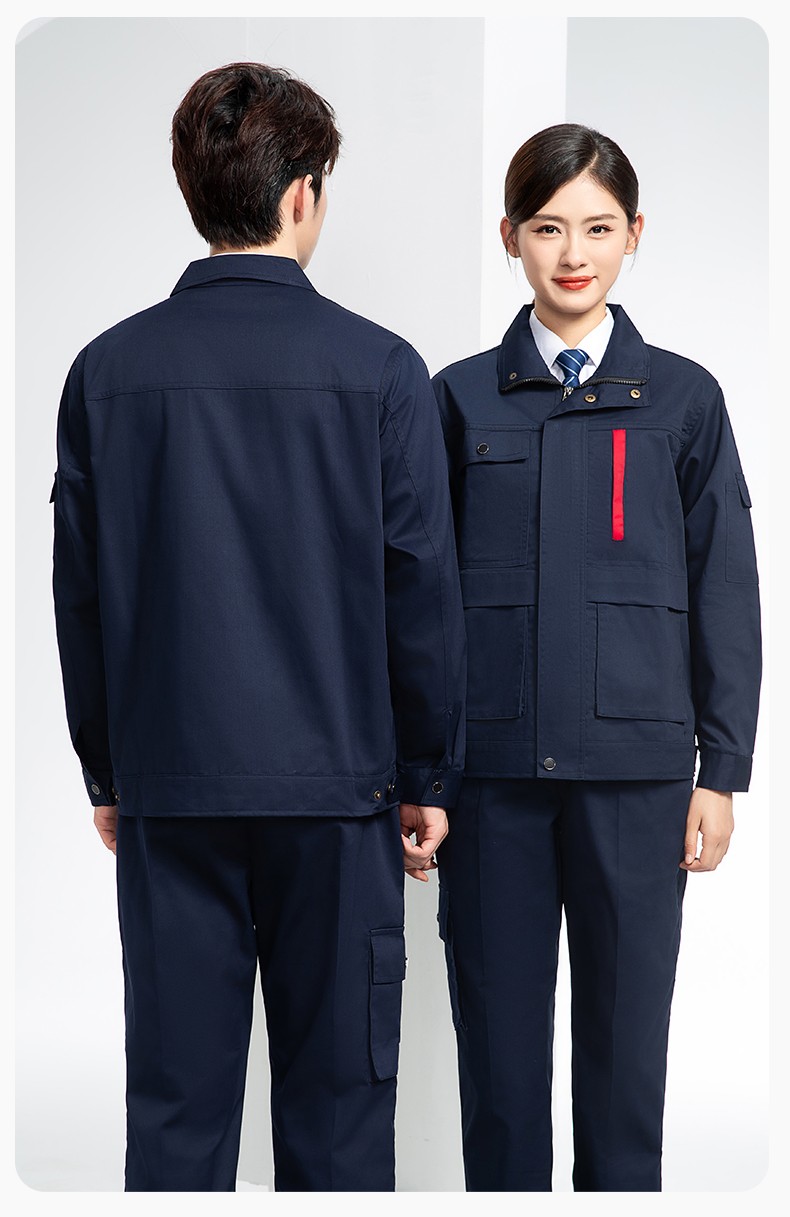 DM8050 春秋CVC工作服套裝男耐磨長(zhǎng)袖上衣工裝工廠服車間汽修勞保服批發(fā)(圖20)