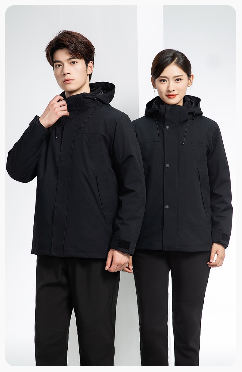 LT-3561 沖鋒衣定制印logo刺繡企業(yè)加絨工作服防水三合一風(fēng)衣外套秋冬工裝(圖21)