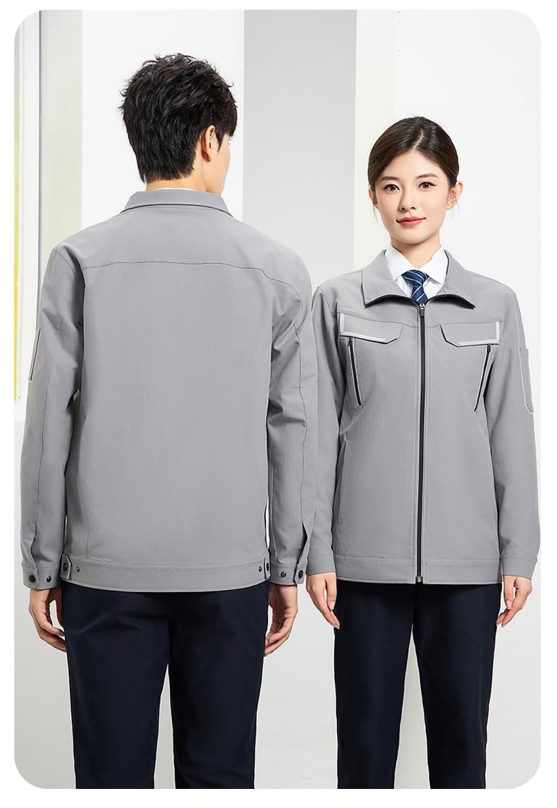 YJ-SK006 高端工作服套裝定制秋冬季工服電力工廠廠服工裝耐磨勞保工程服(圖17)